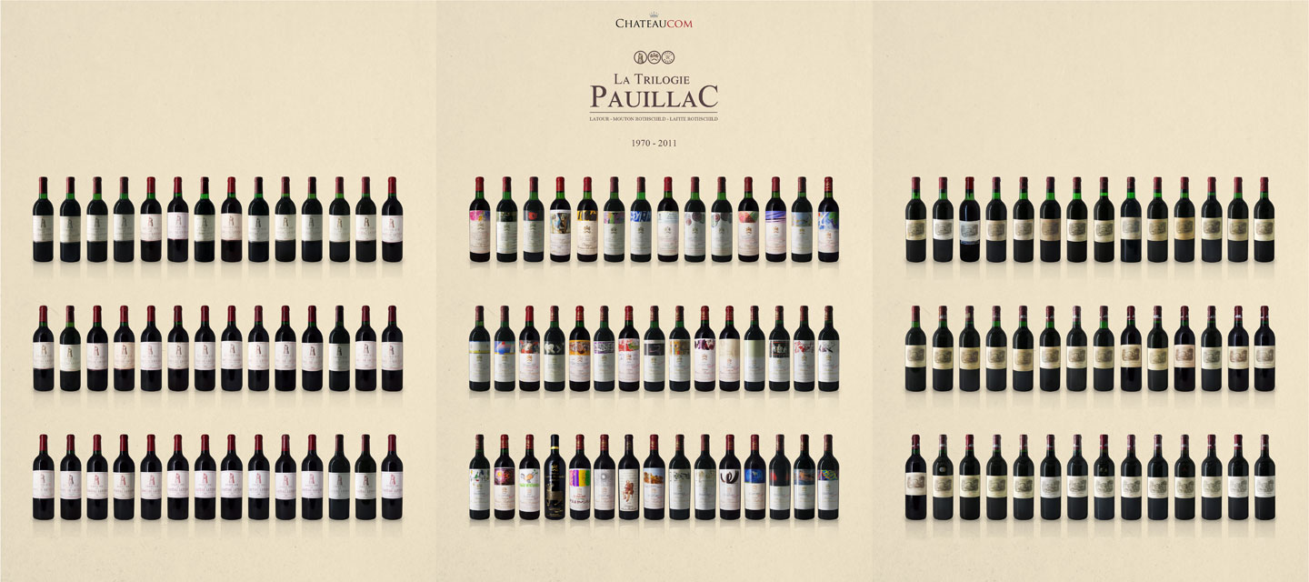 Pauillac trilogy 1970-2011 - Lafite Rothschild, Mouton Rothschild, Latour
